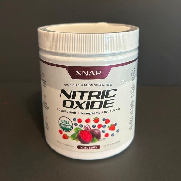 Snap Nitric Oxide Beet Root Powder 8.8oz Supports Heart Health BP EXP 11/26 - Picture 1 of 4